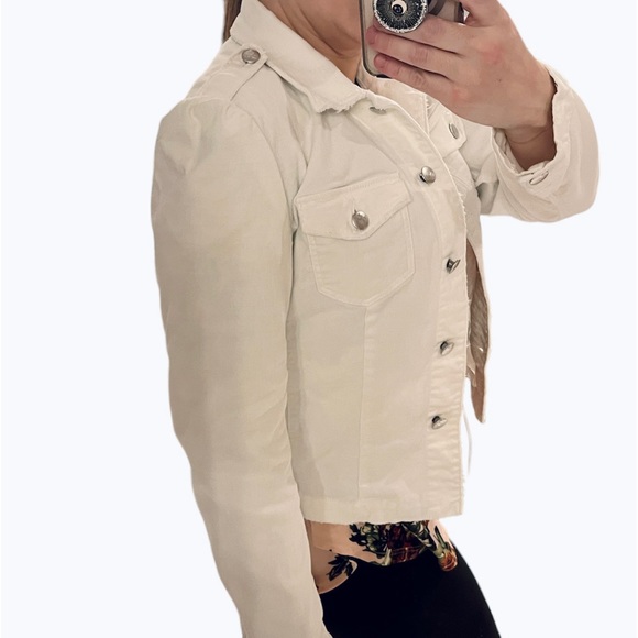 Express white jean jacket size medium. Great condition - Picture 11 of 12